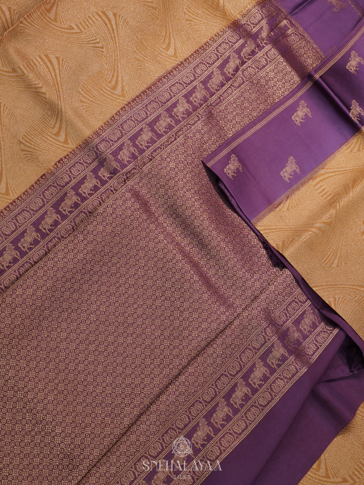 Cream Banaras Saree