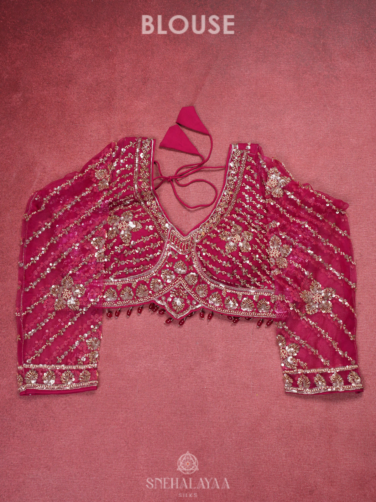 Pink Designer Saree
