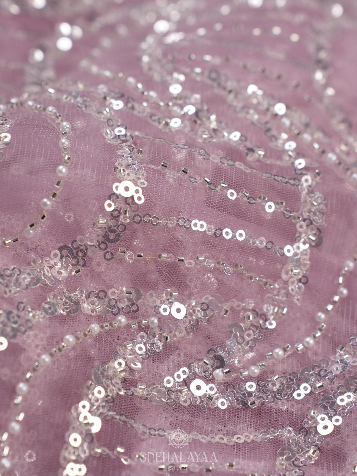 Lavender Designer Saree