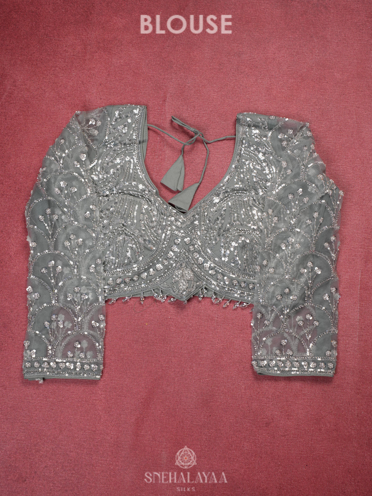 Grey Designer Saree