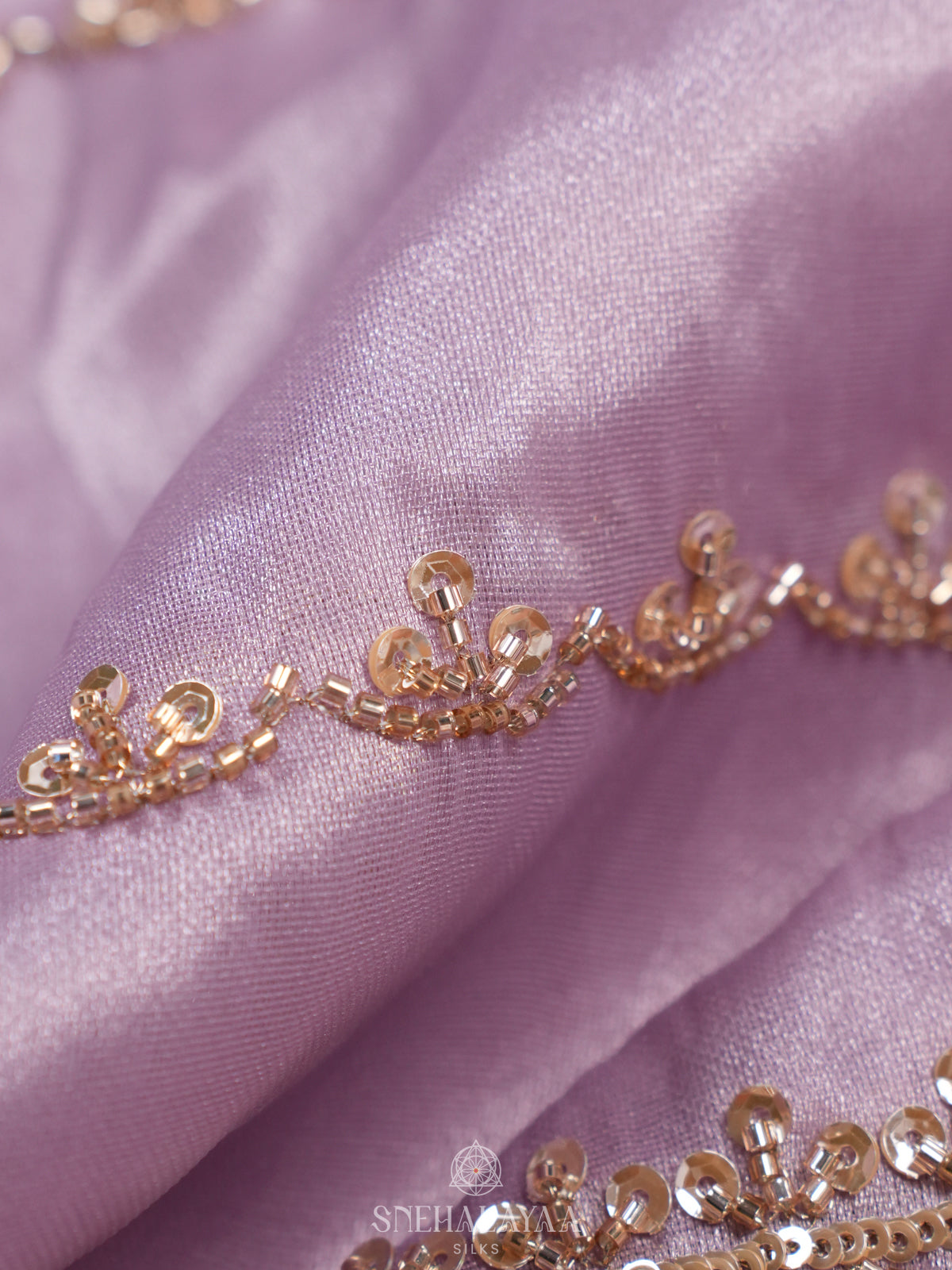 Lilac Designer Saree