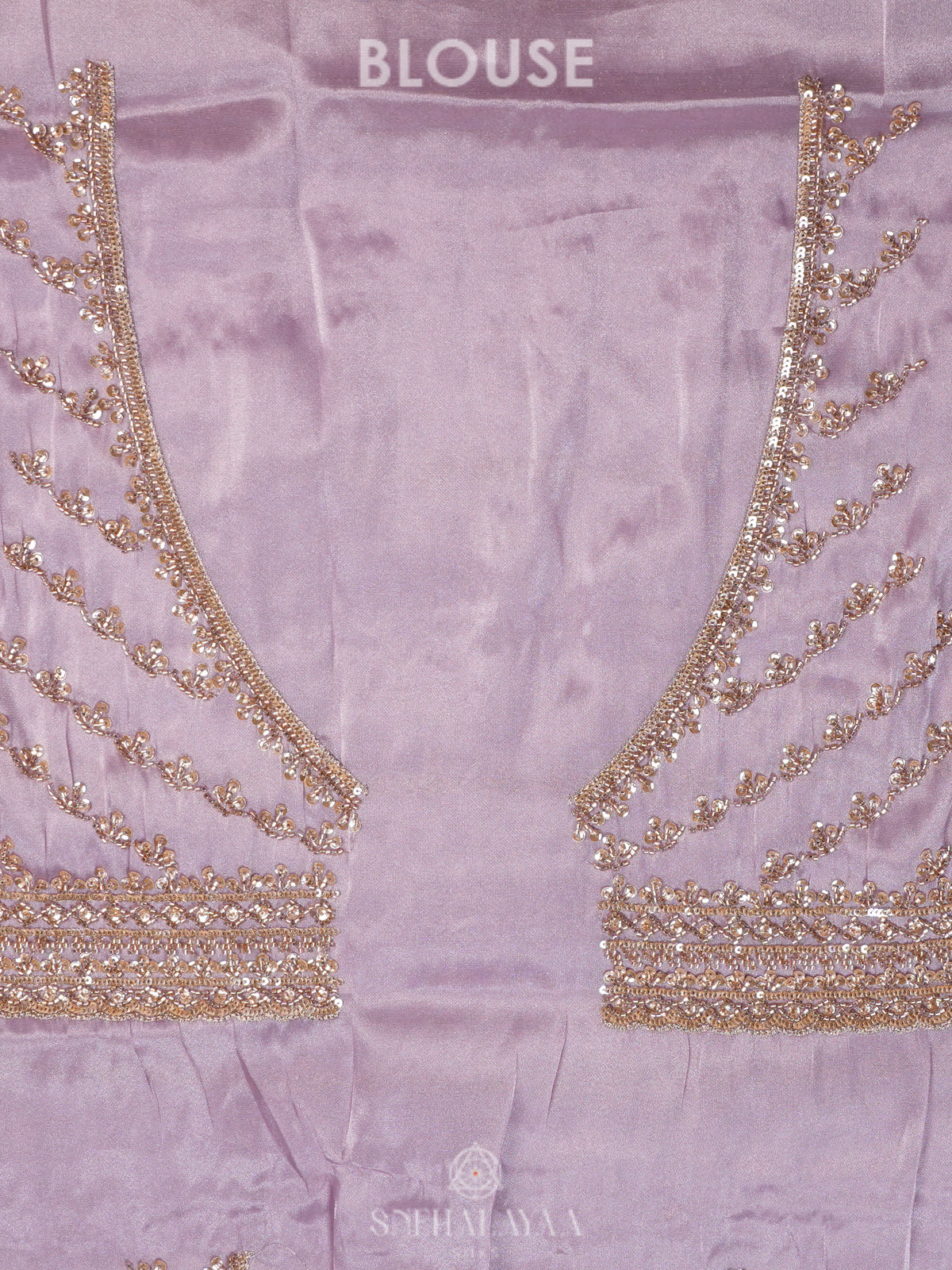 Lilac Designer Saree