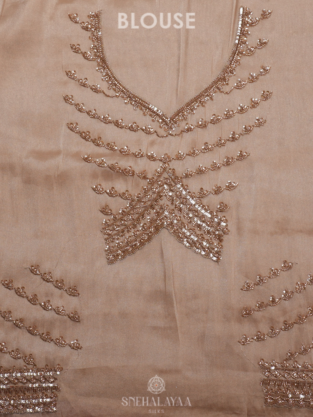 Cream Designer Saree