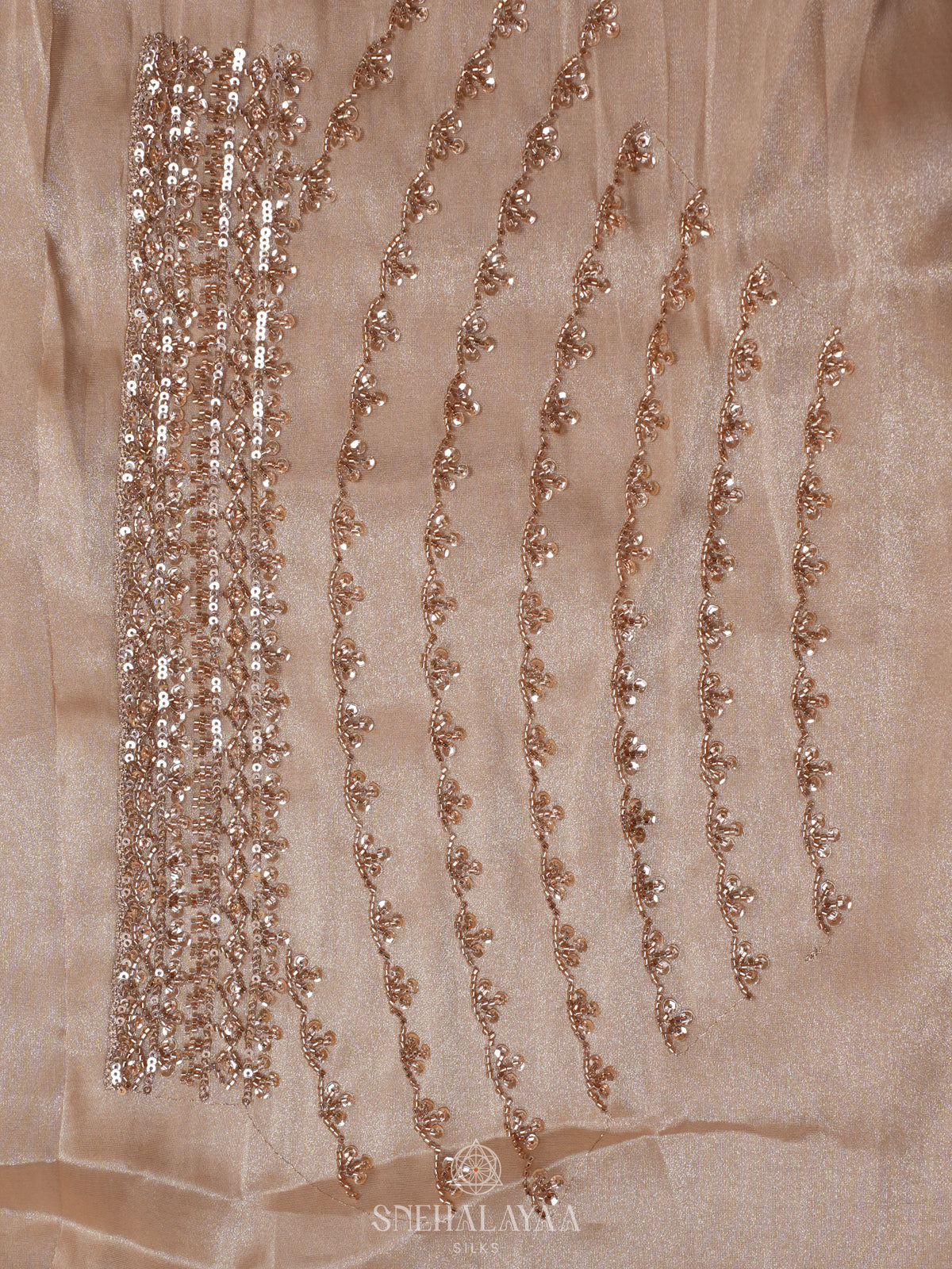 Cream Designer Saree