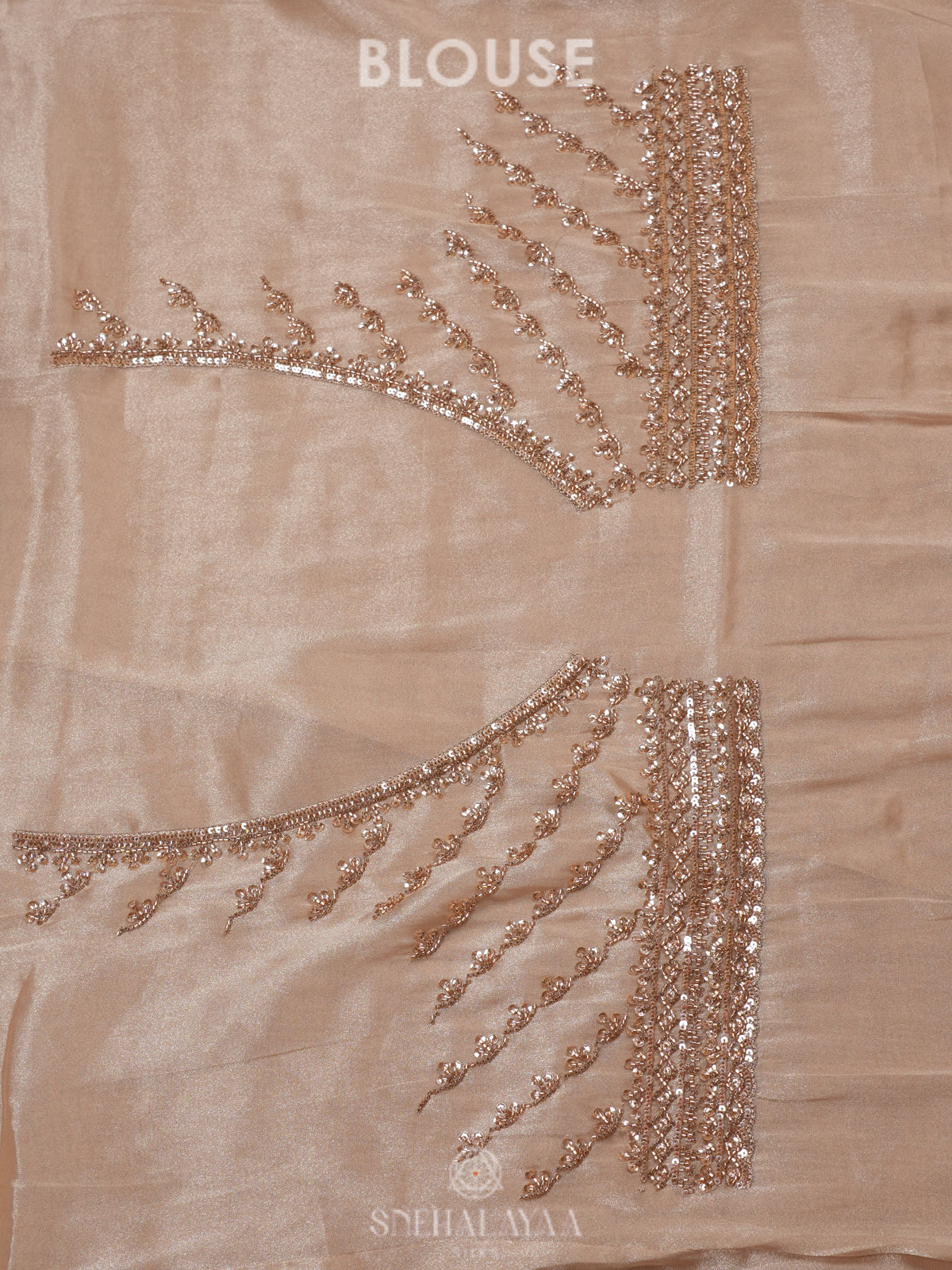Cream Designer Saree