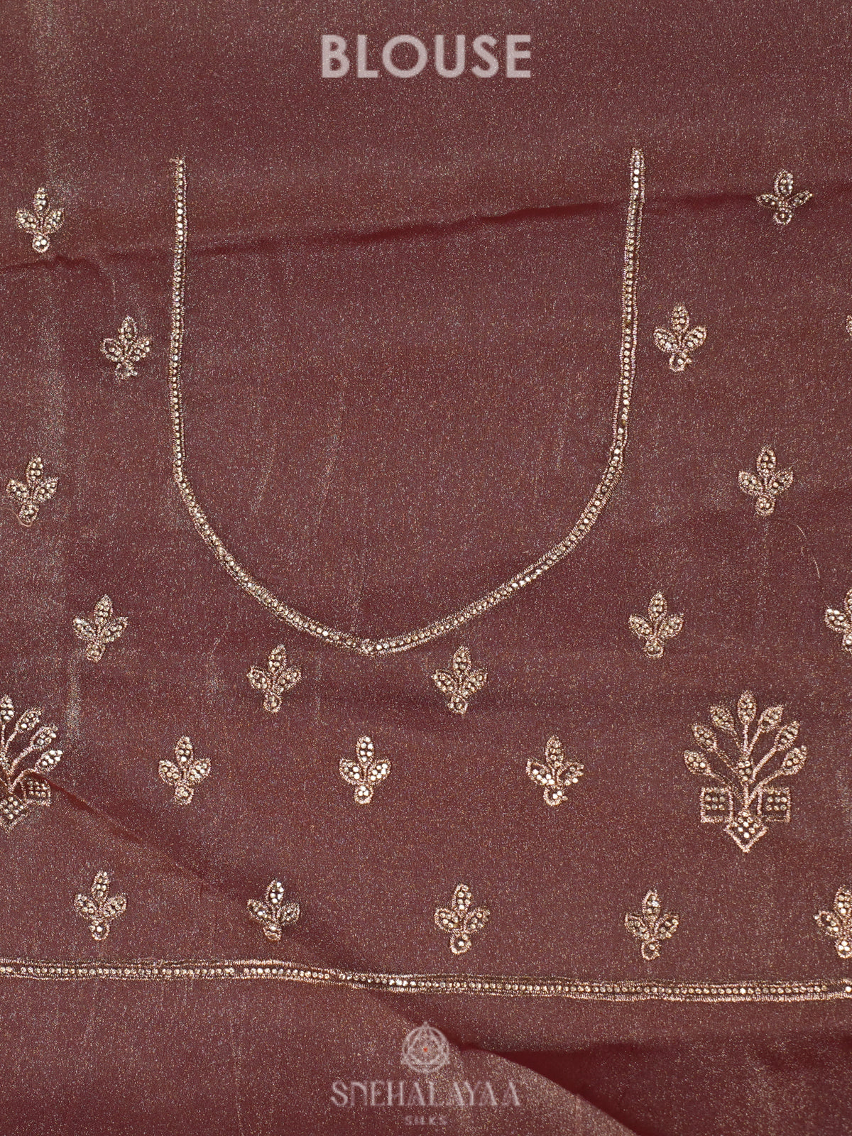 Brown Designer Saree