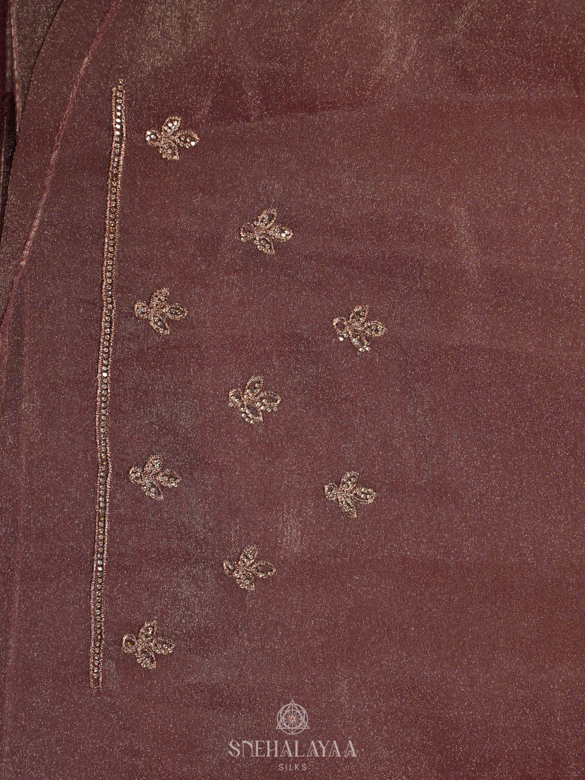 Brown Designer Saree