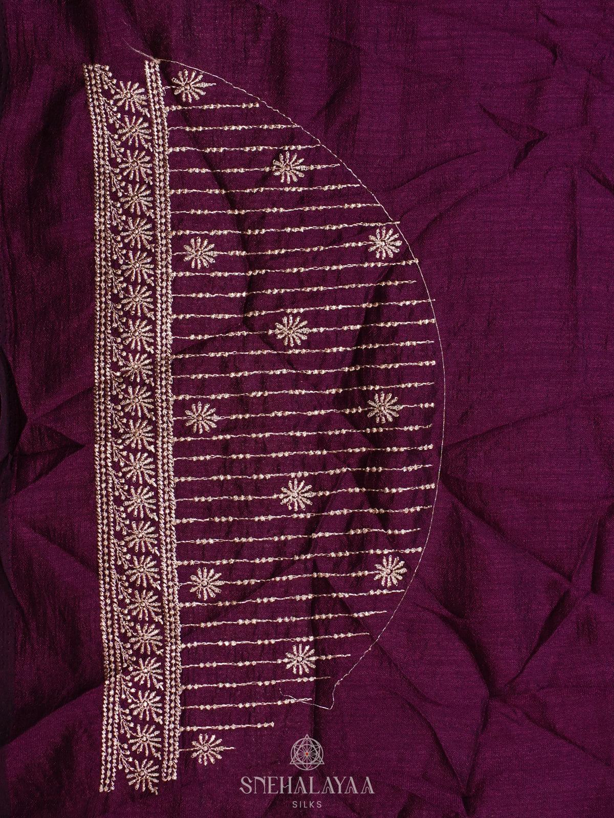 Magenta Designer Saree