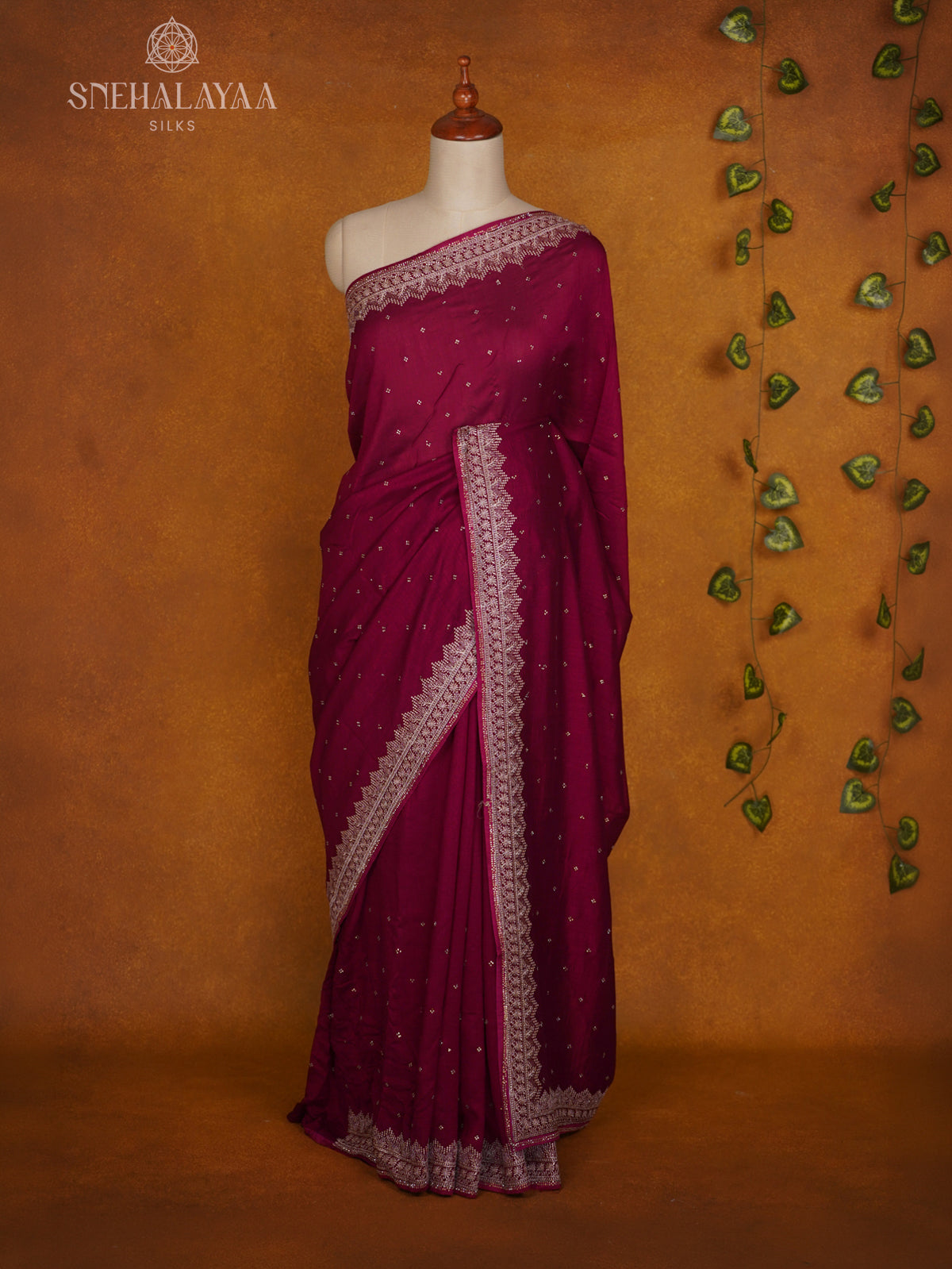Pink Designer Saree