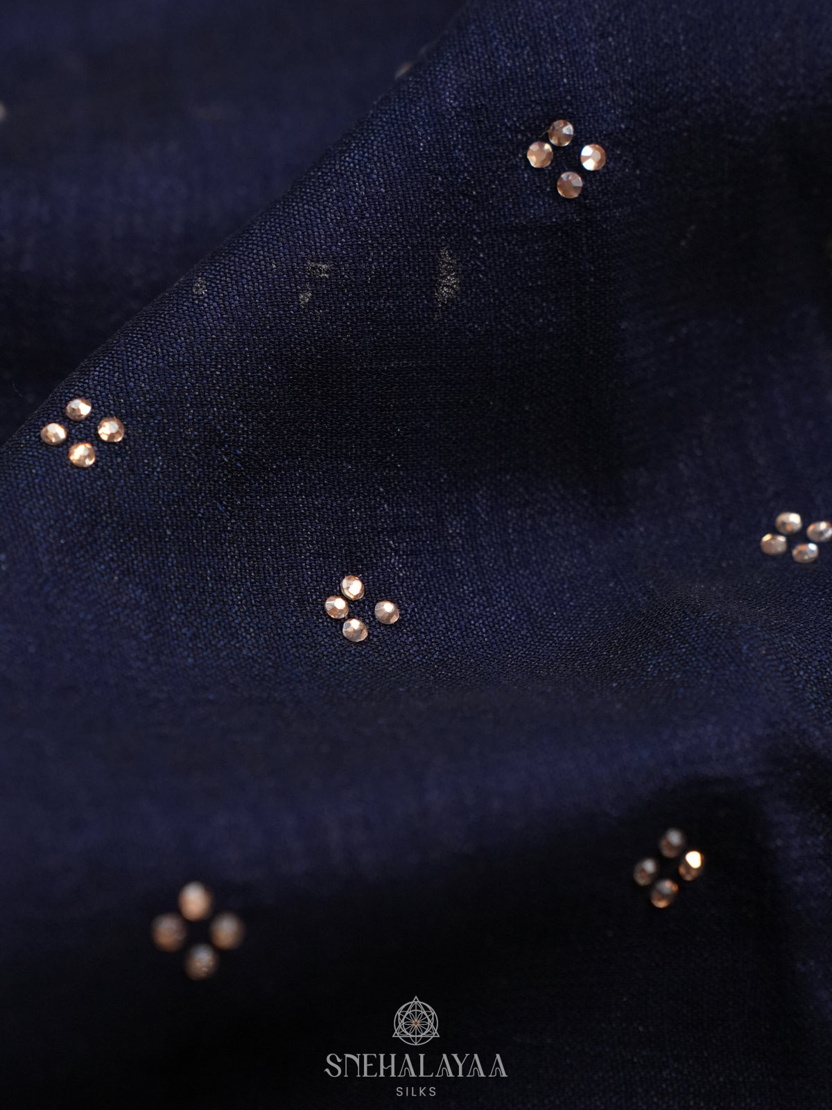Navy Blue Designer Saree