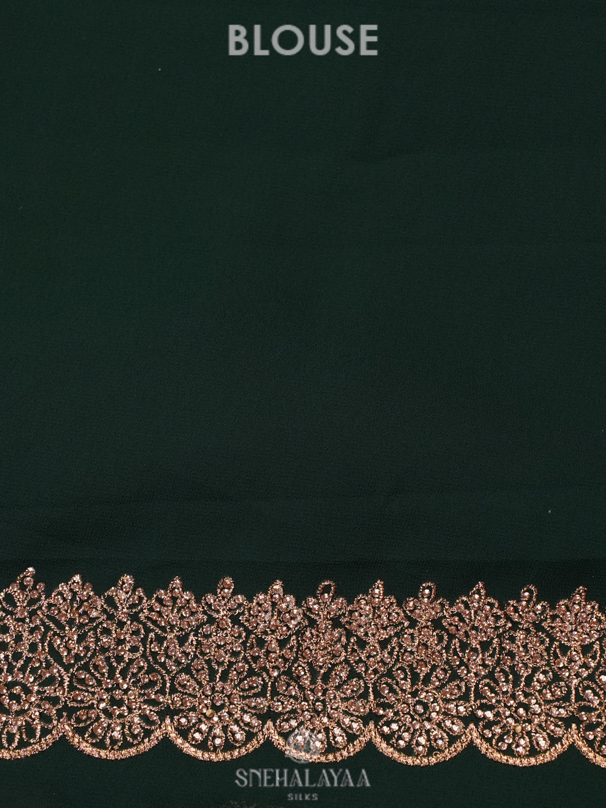 Forest Green Designer Saree