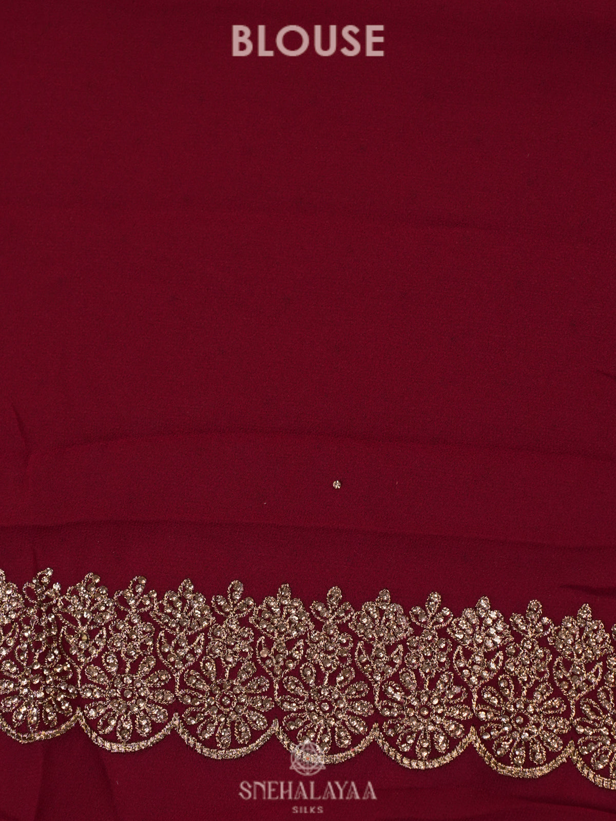 Maroon Designer Saree