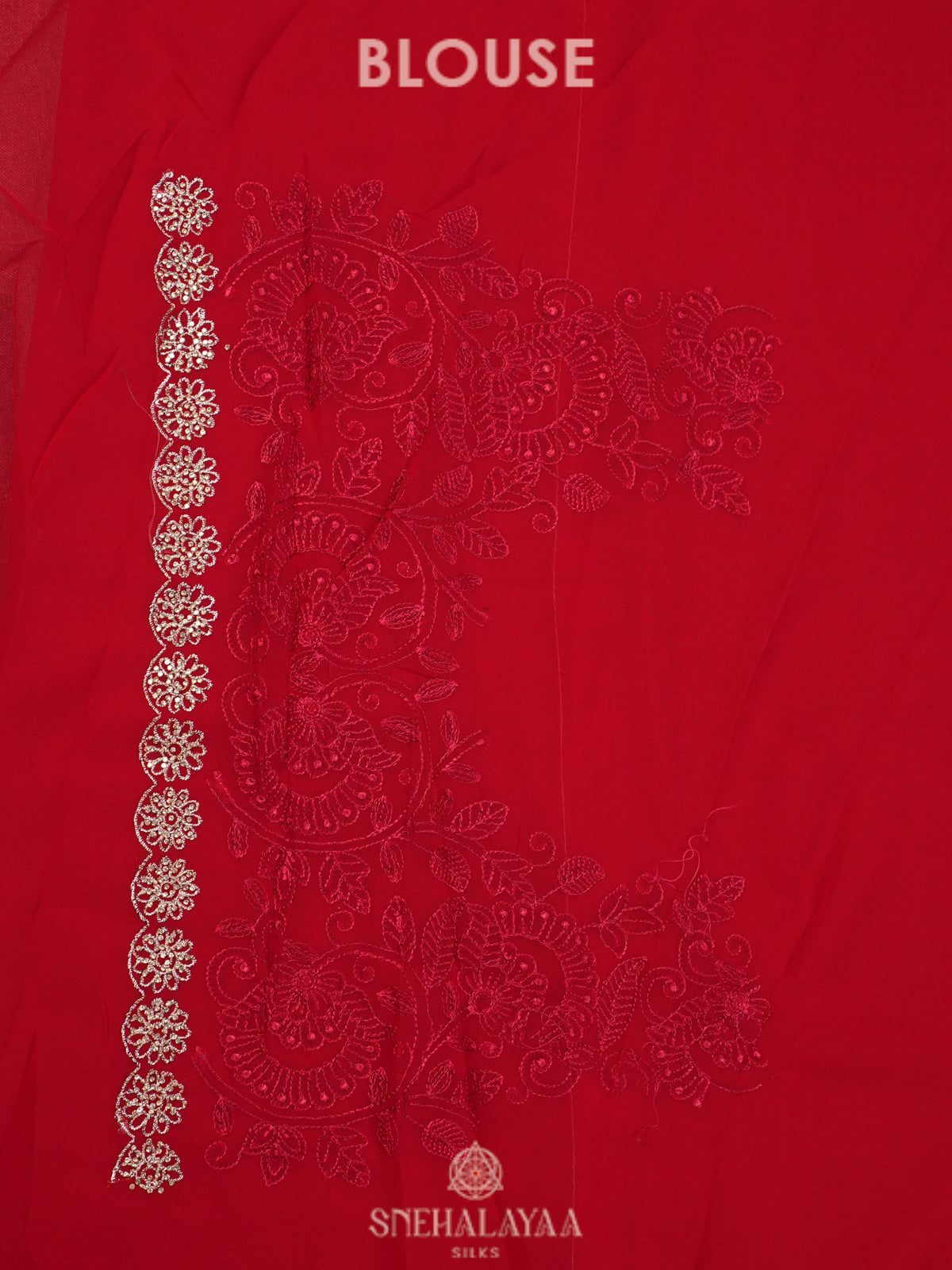 Red  Designer Saree