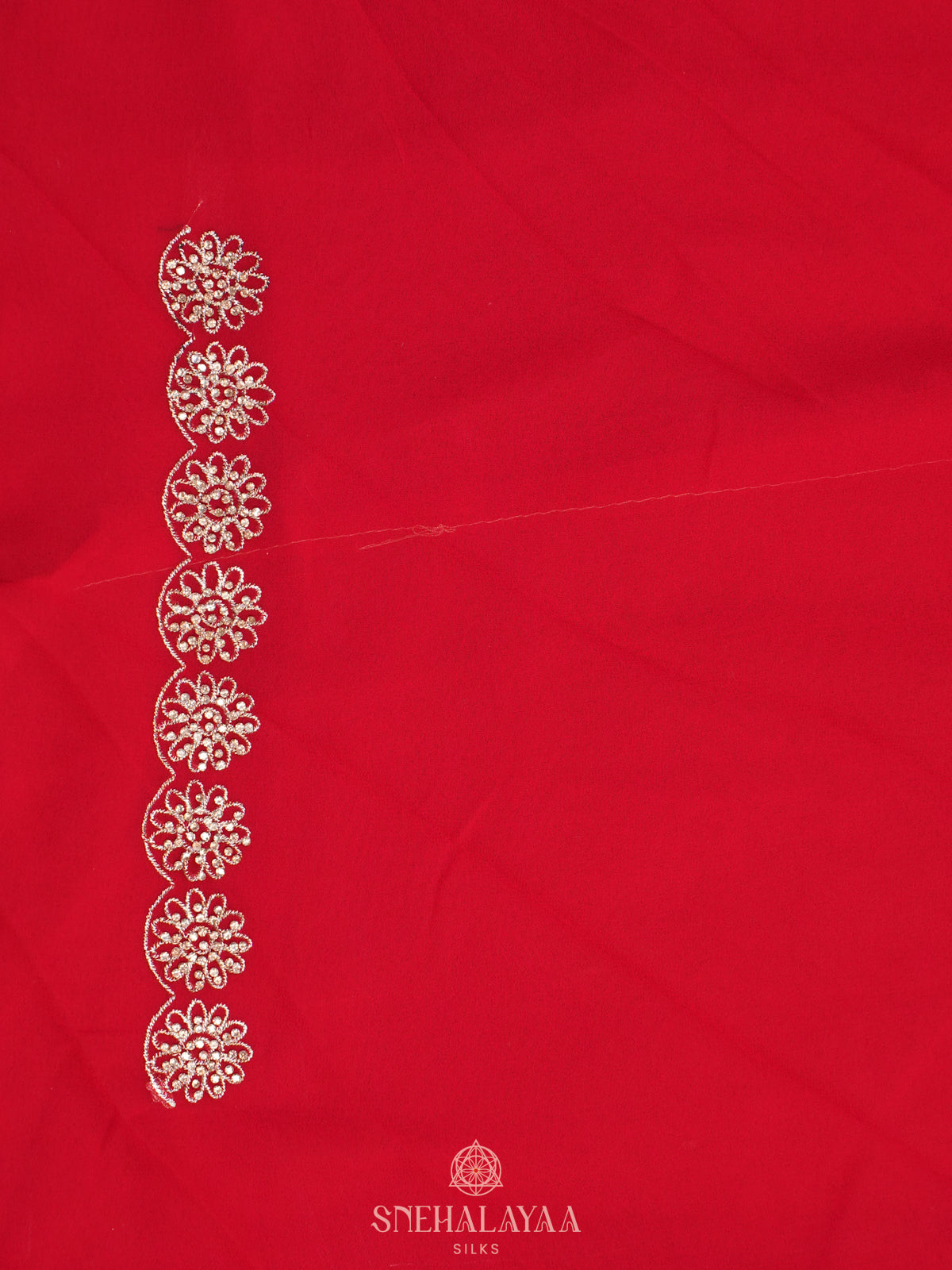 Red  Designer Saree