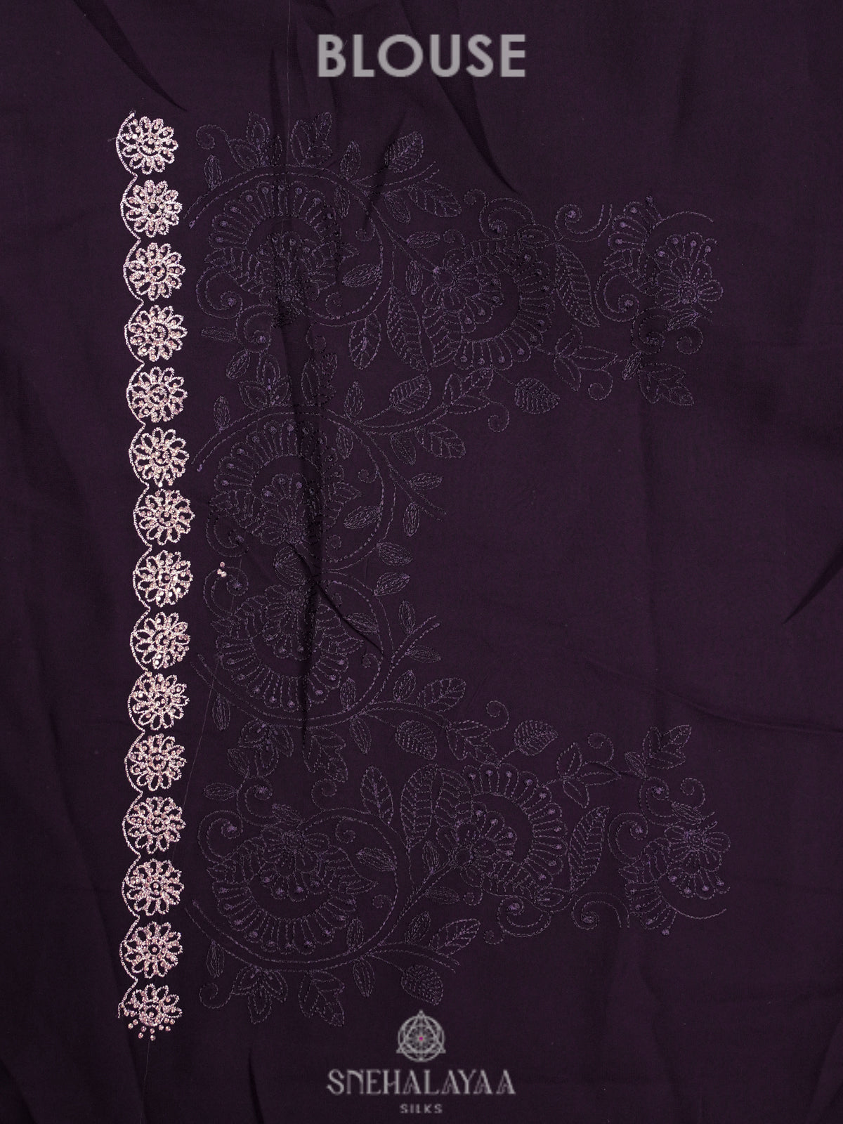 Purple Designer Saree