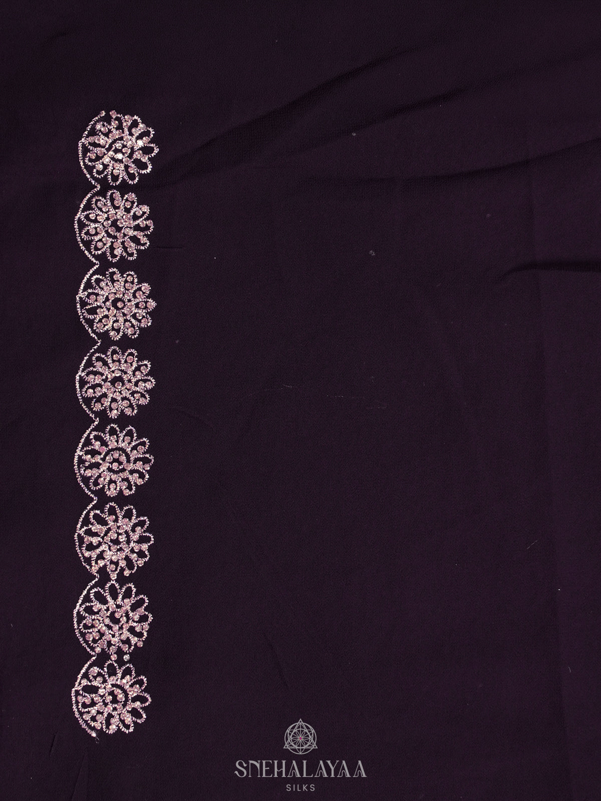 Purple Designer Saree