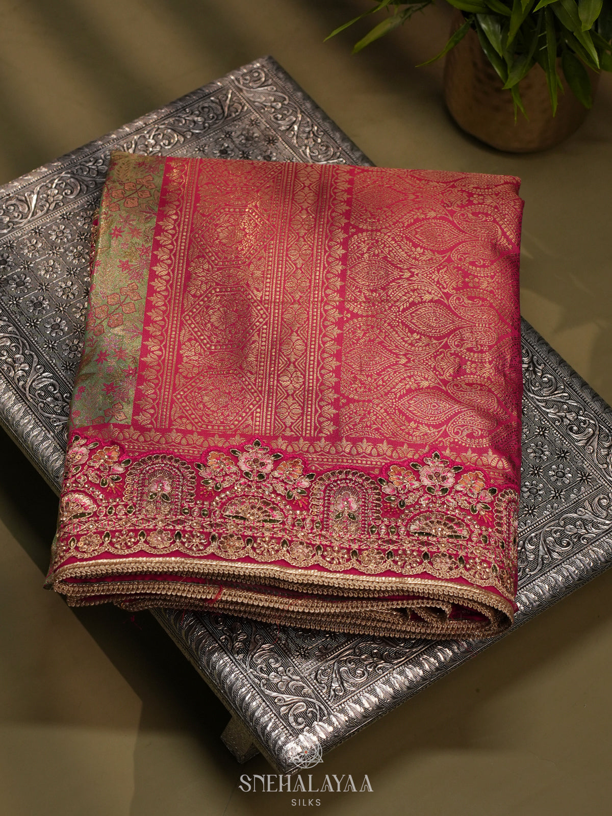 Pale Green Designer Saree