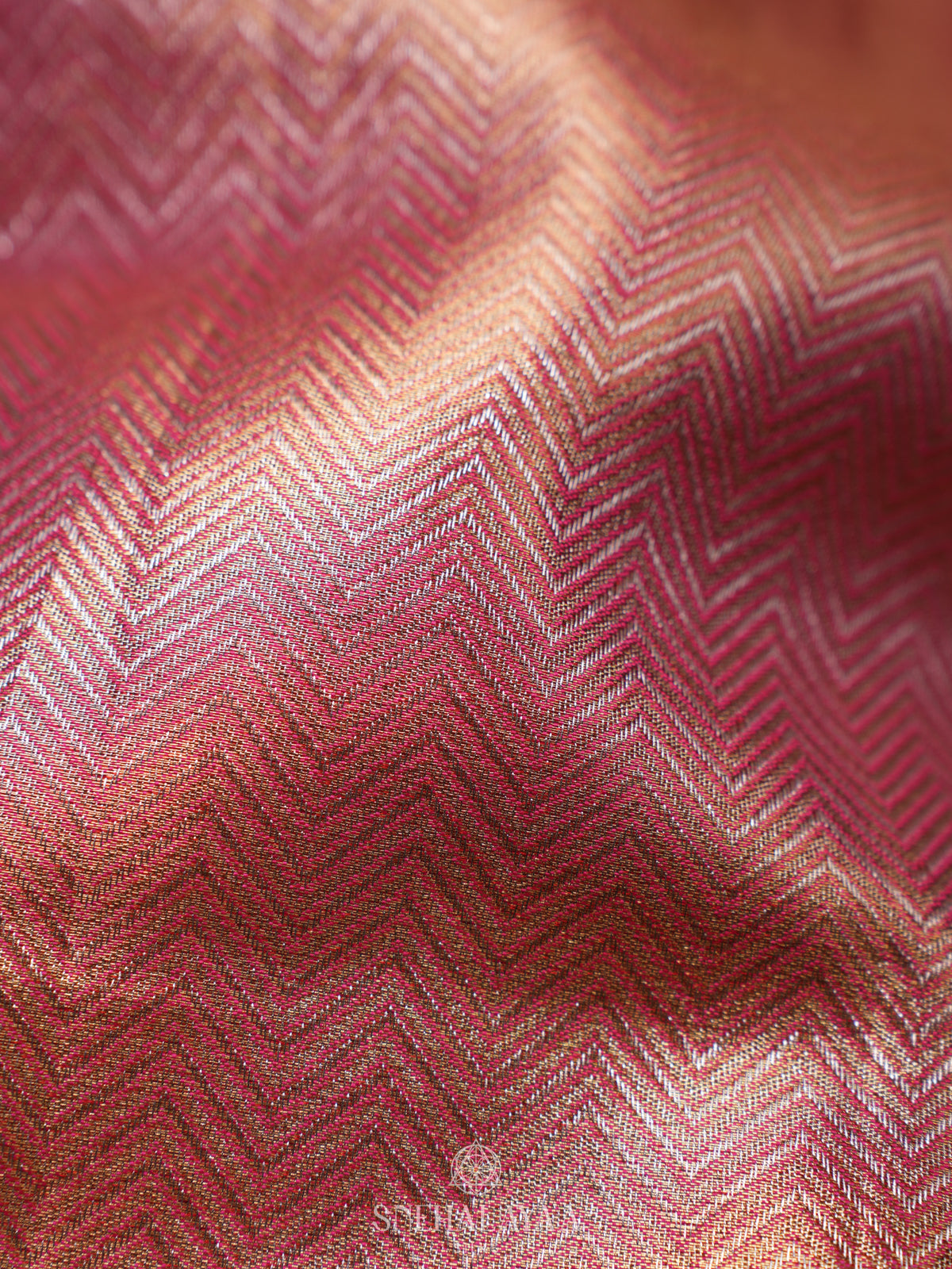 Peach Designer Saree