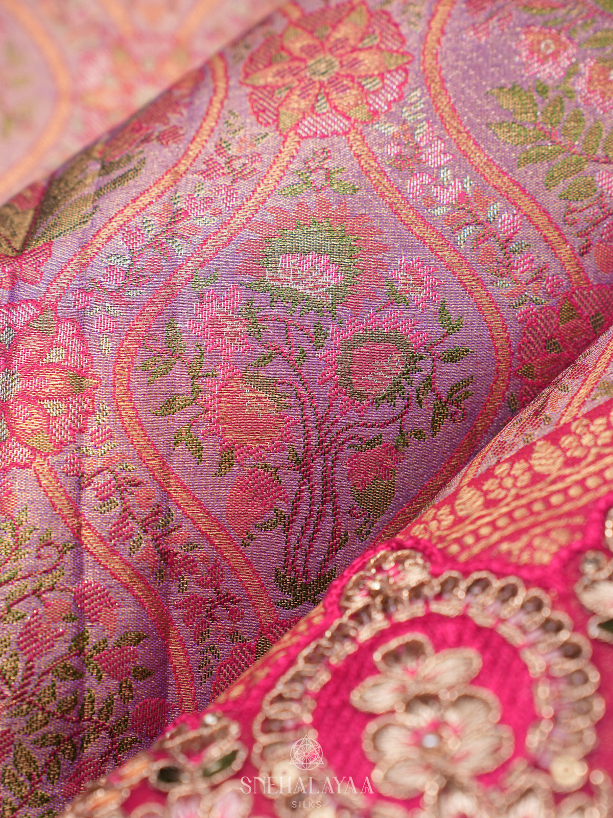 Pink Designer Saree
