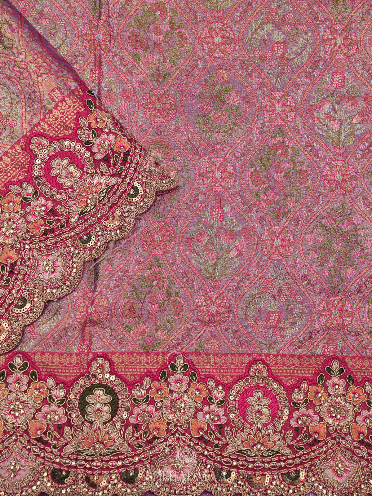Pink Designer Saree