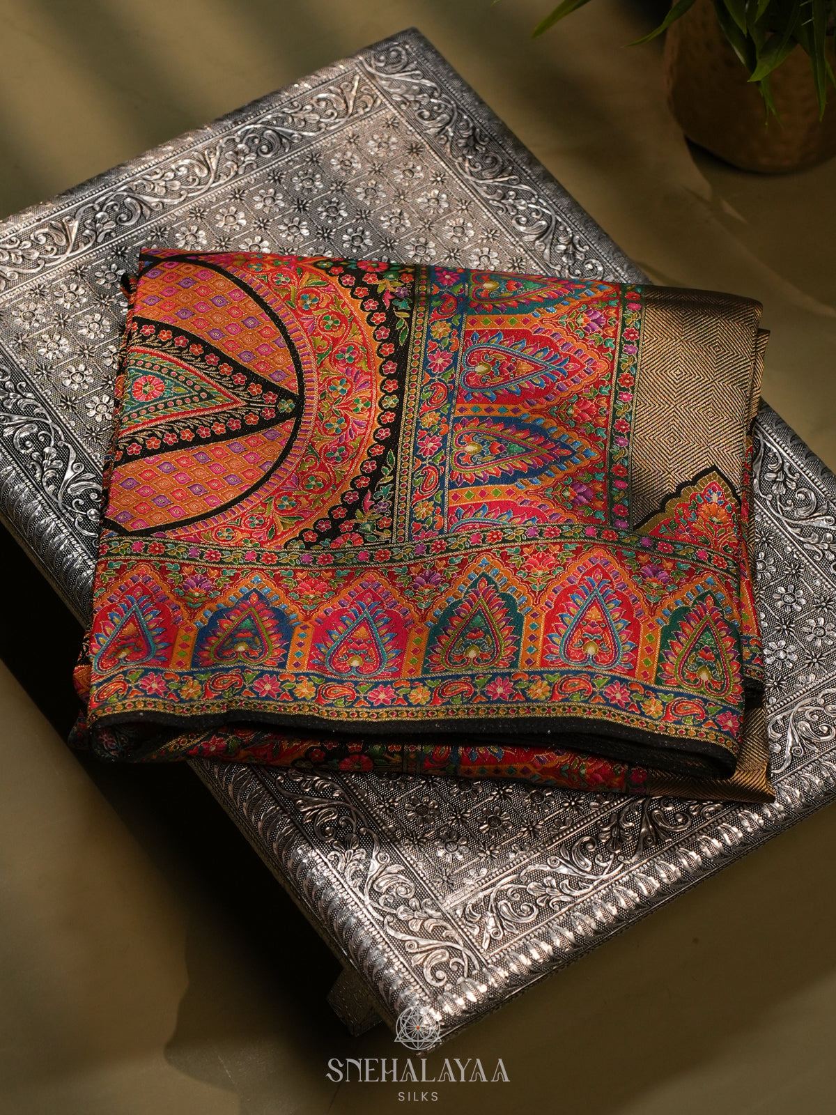 Antique Gold Banaras Saree