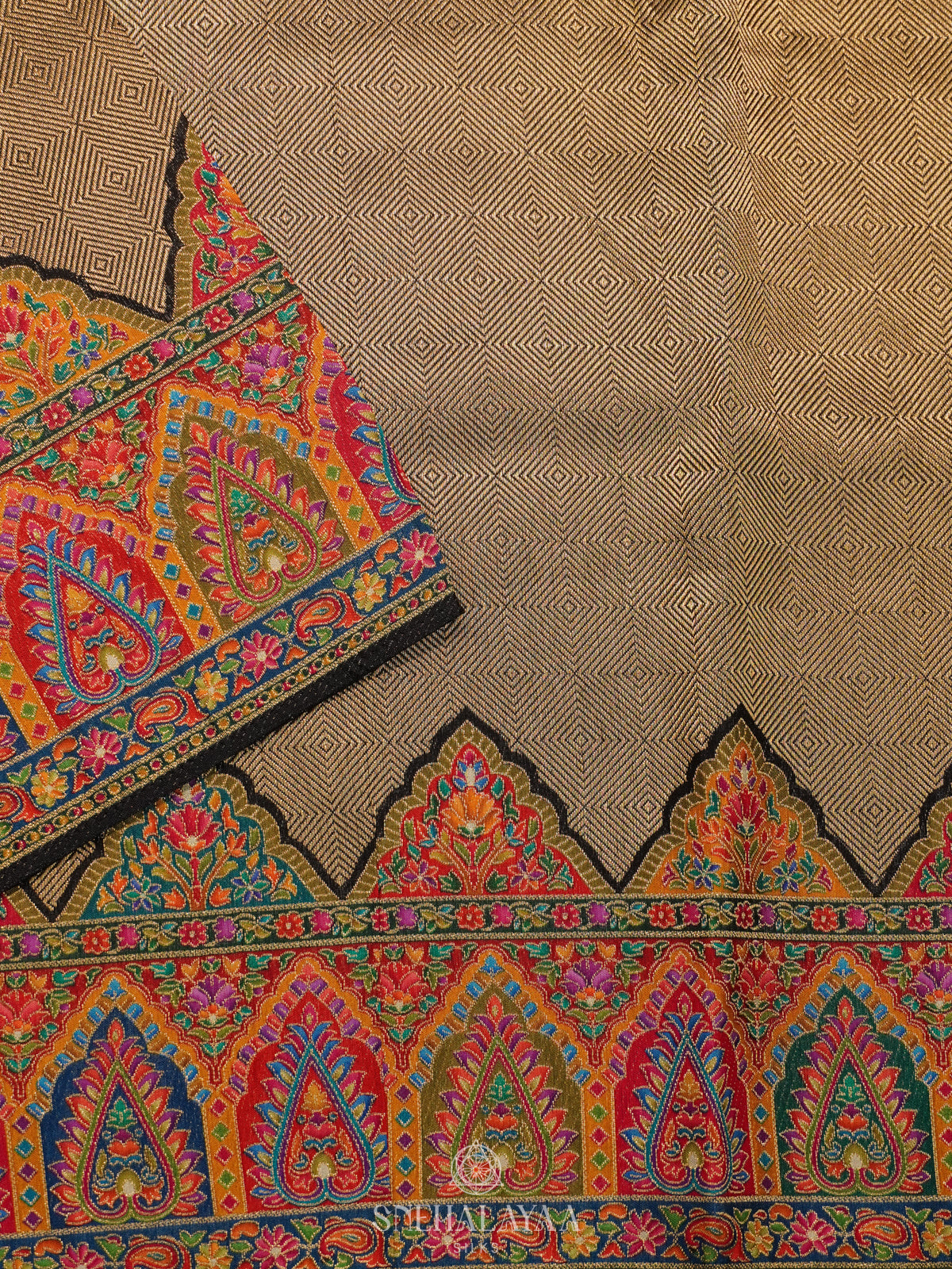 Antique Gold Banaras Saree