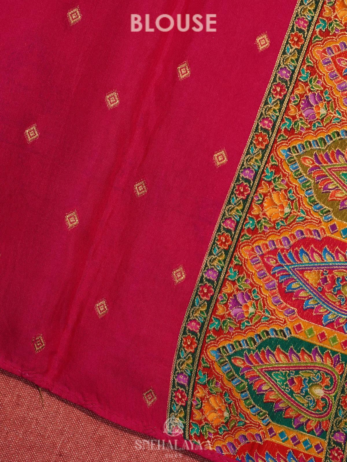 Peach Banaras Saree