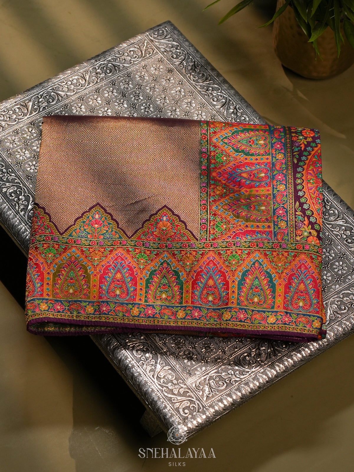 Brown Banaras Saree
