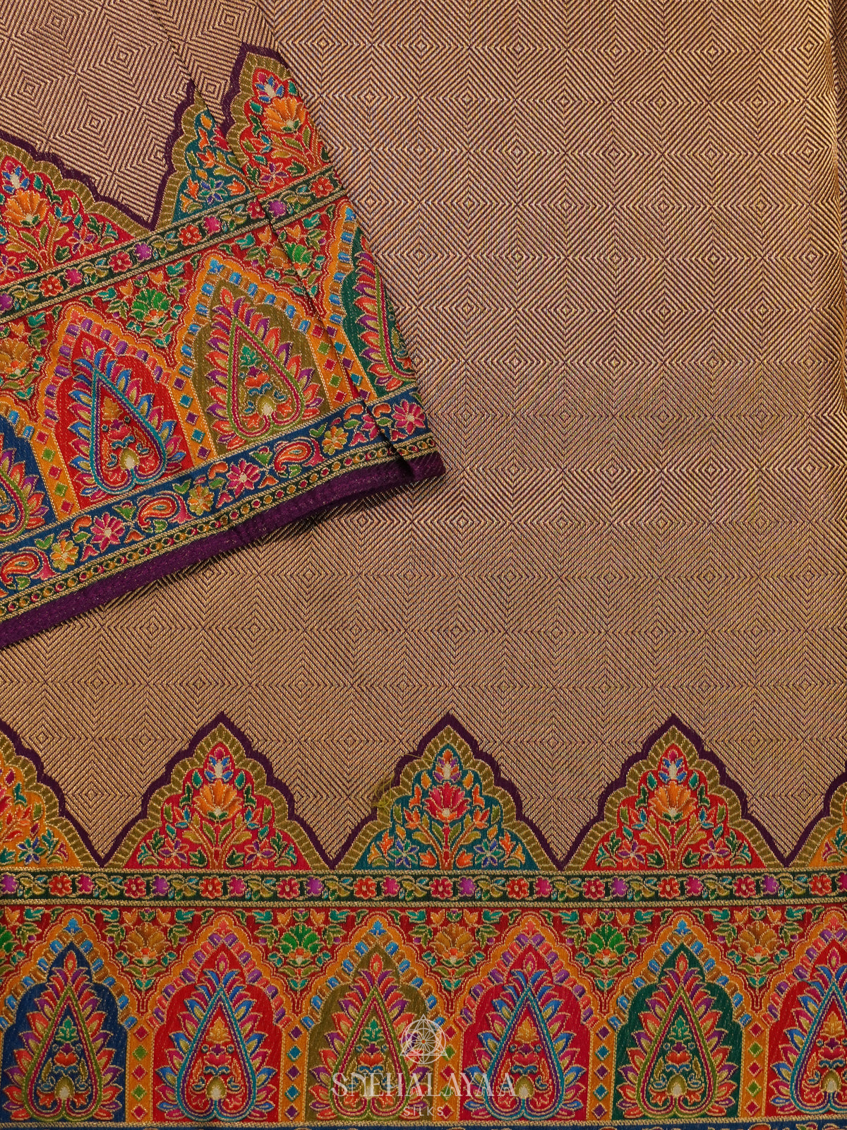 Brown Banaras Saree