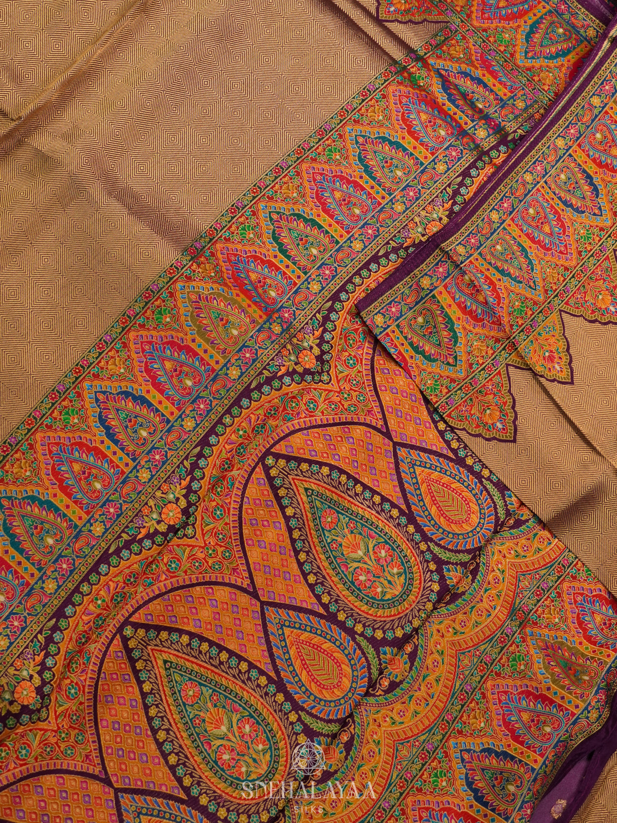 Brown Banaras Saree