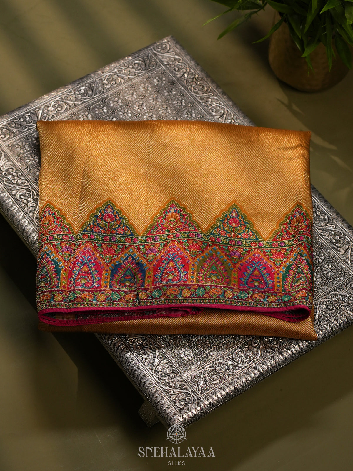 Yellow Banaras Saree