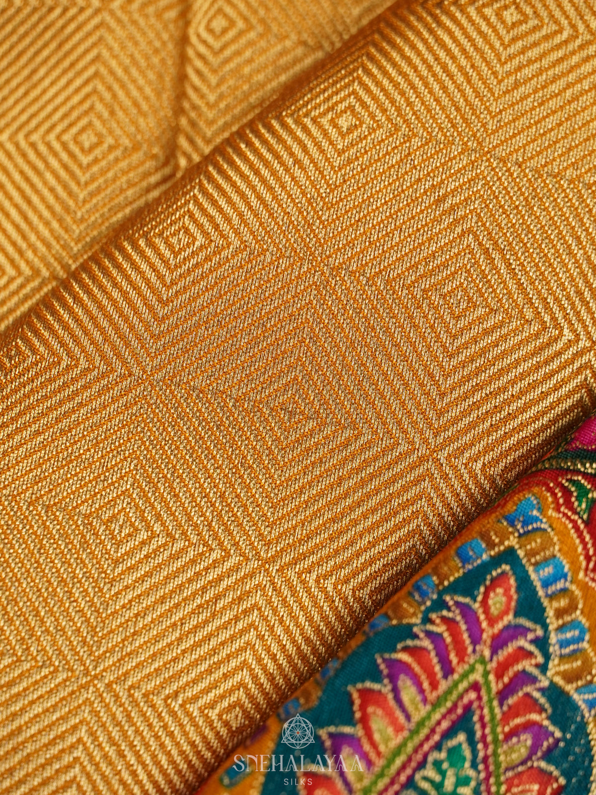 Yellow Banaras Saree