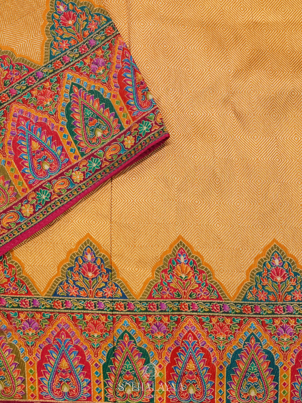 Yellow Banaras Saree