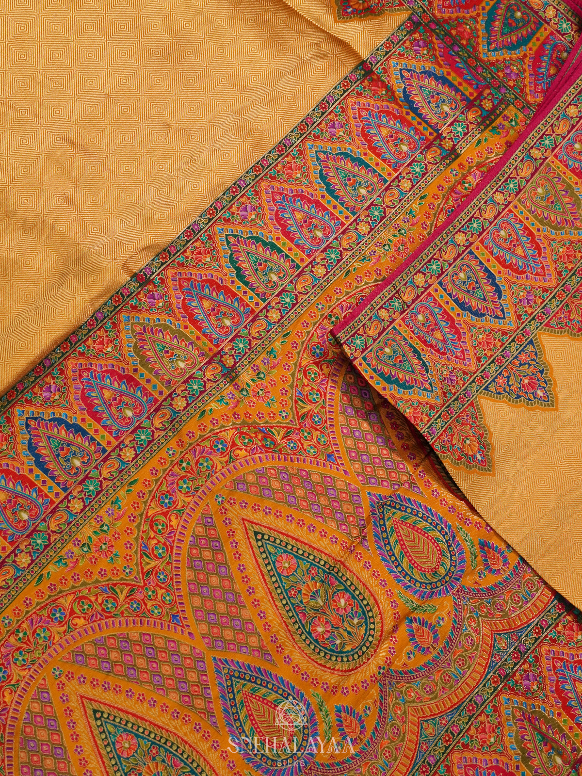 Yellow Banaras Saree