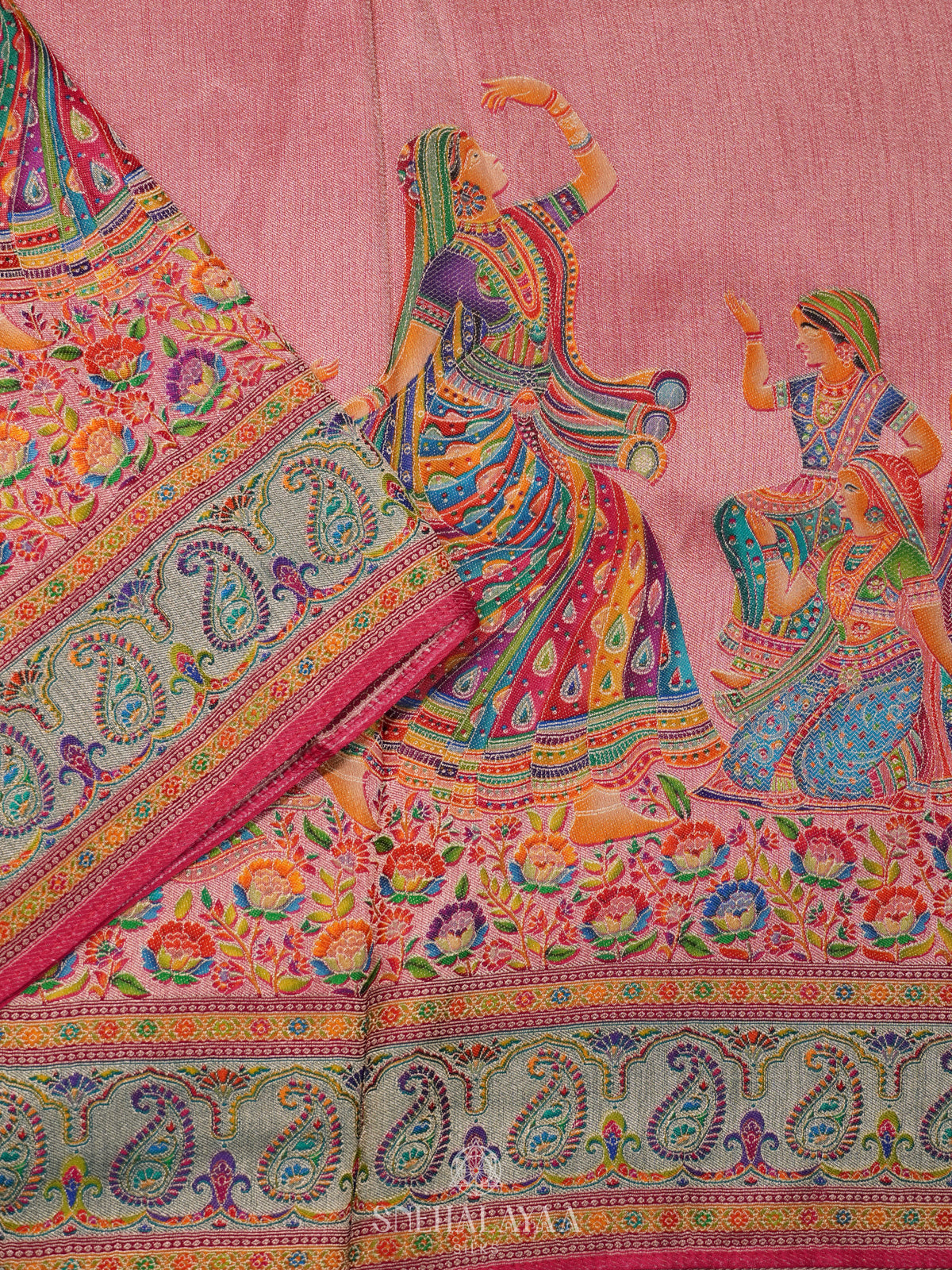Pink Banaras Saree