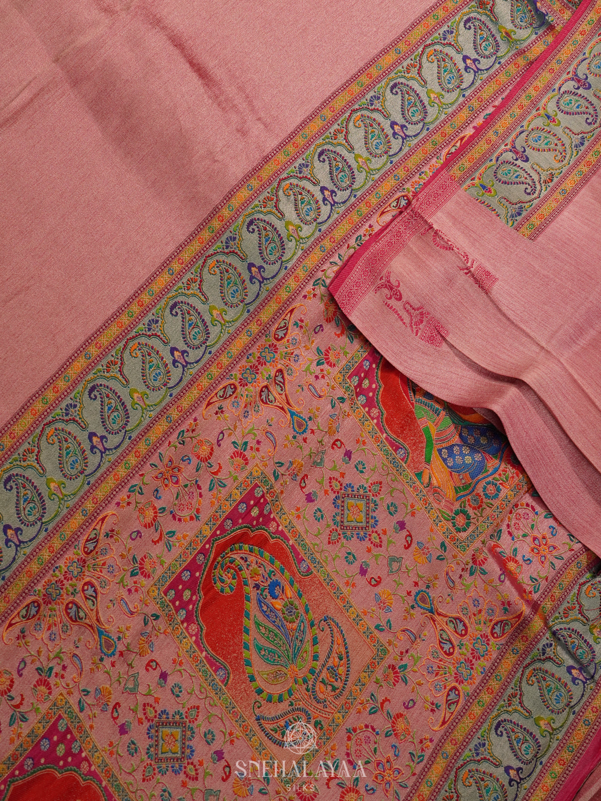 Pink Banaras Saree