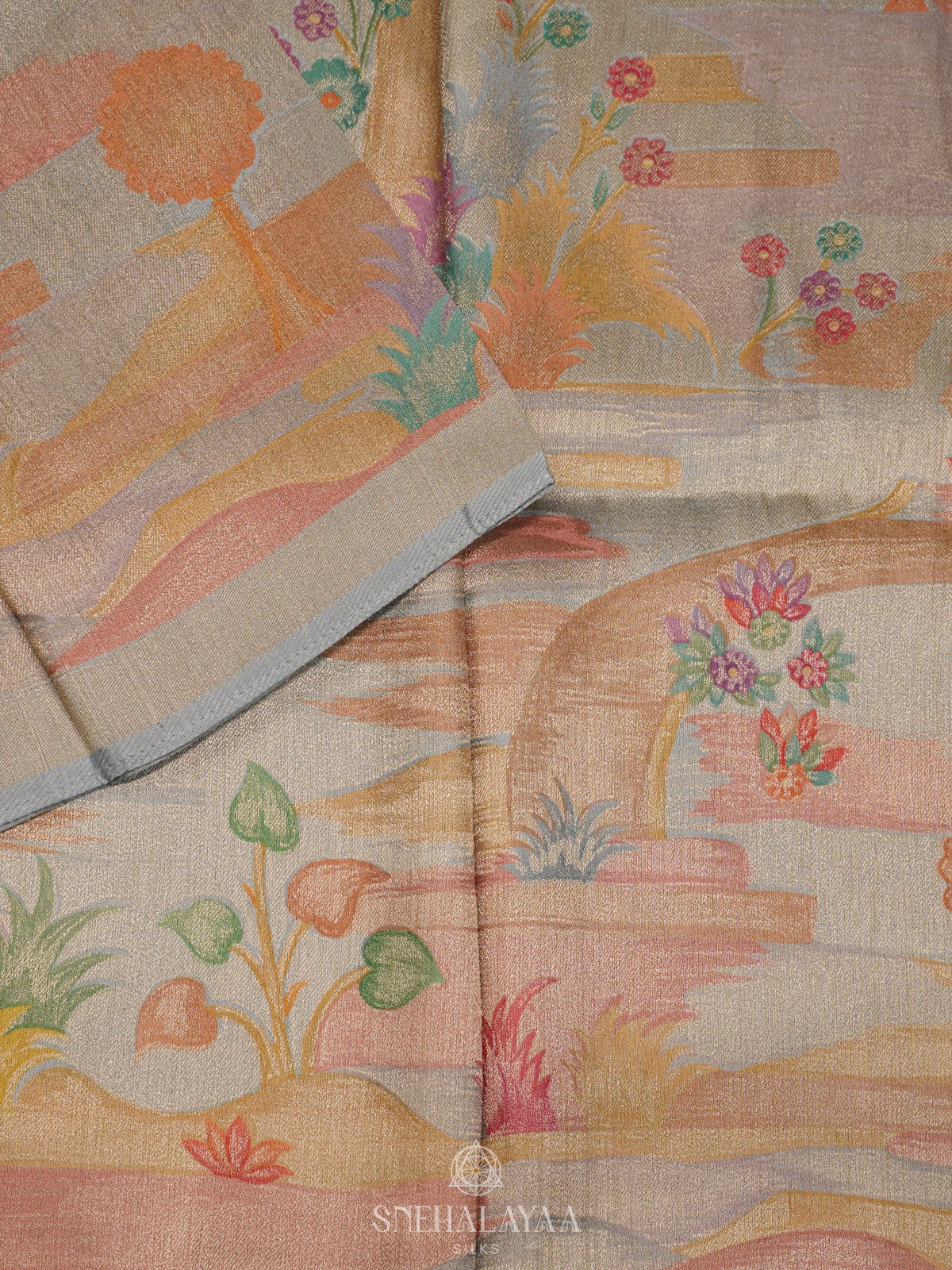 Grey Banaras Saree