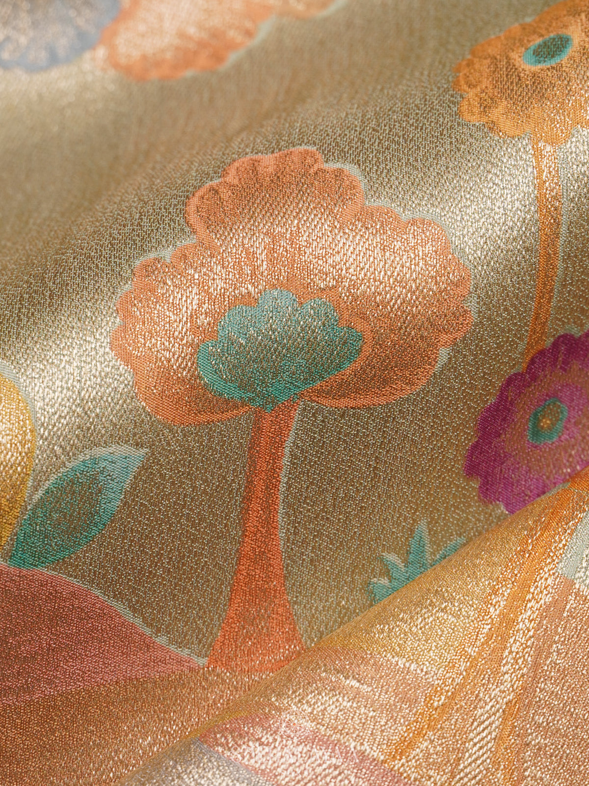 Pale Green Banaras Saree