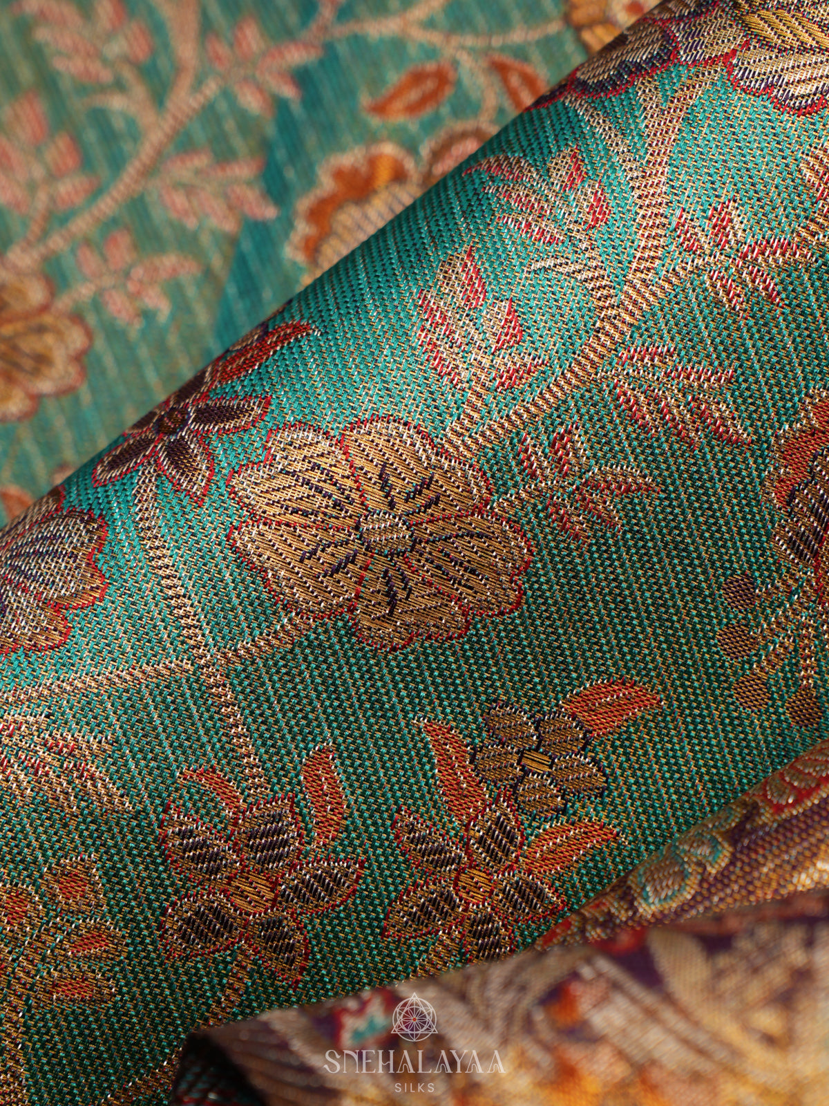 Pale Green Tissue Kanjivaram Silk Saree