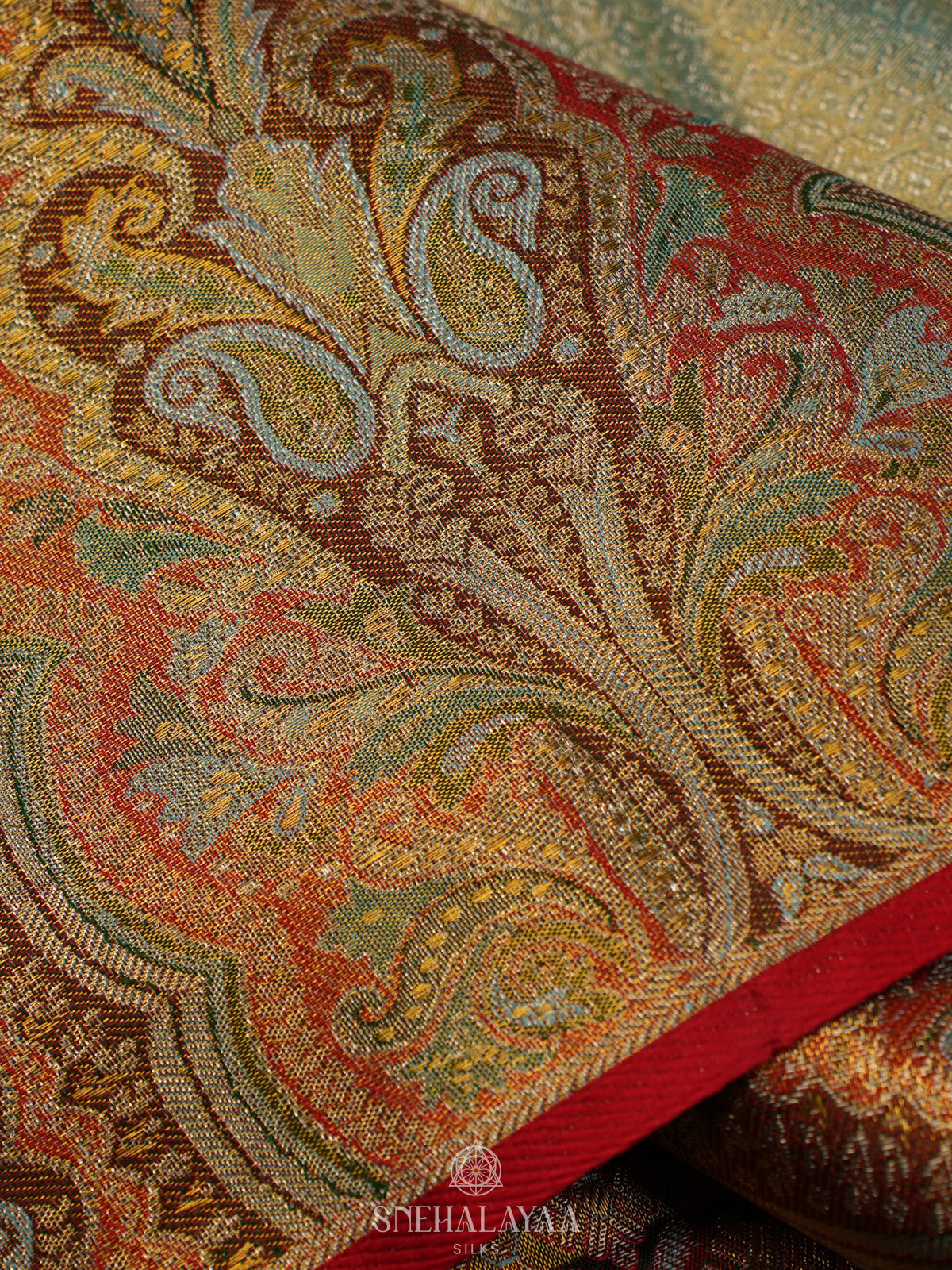 Pale Green Tissue Kanjivaram Silk Saree