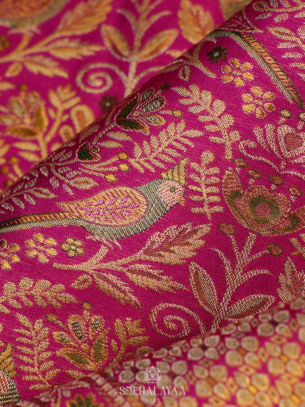 Pink Tissue Kanjivaram Silk Saree