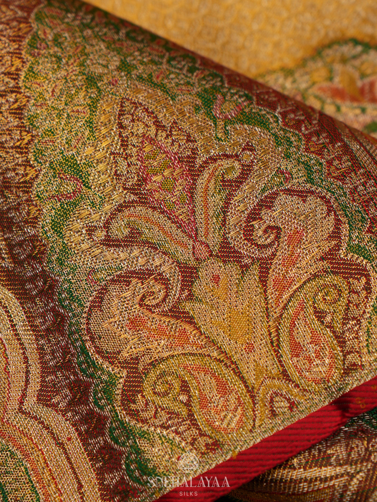 Golden Tissue Kanjivaram Silk Saree