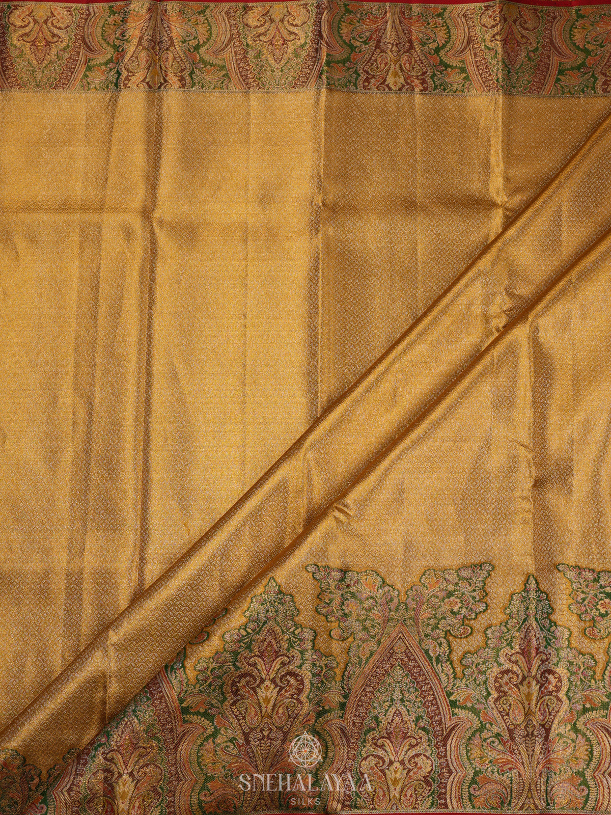 Golden Tissue Kanjivaram Silk Saree
