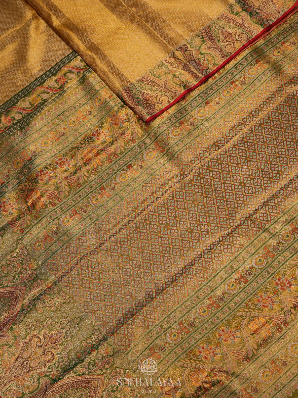 Golden Tissue Kanjivaram Silk Saree