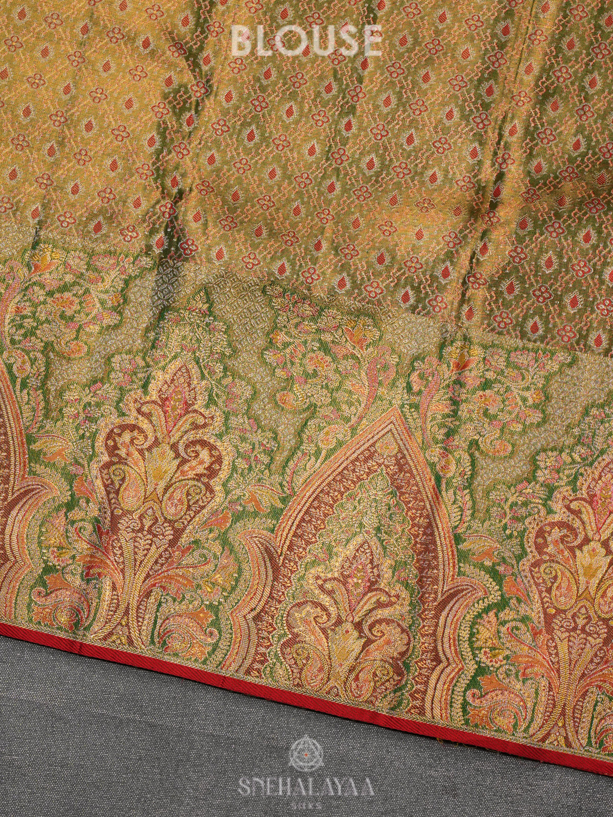 Golden Tissue Kanjivaram Silk Saree