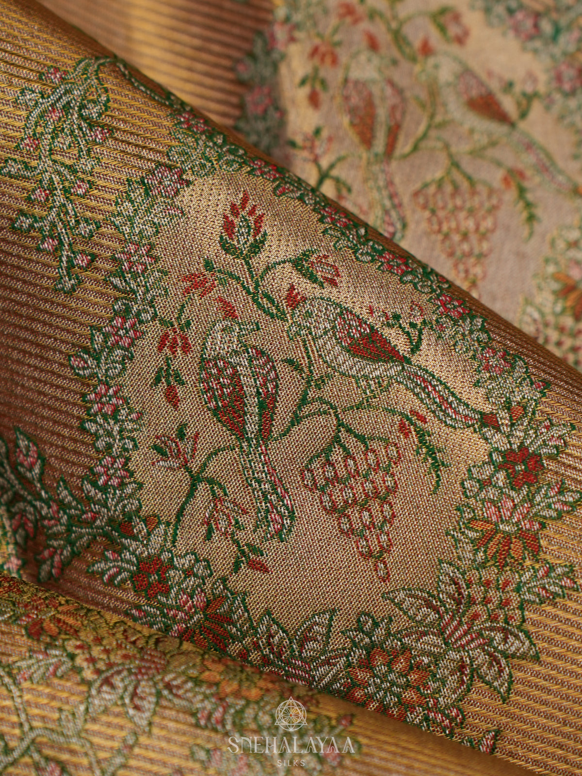 Gold Tissue Kanjivaram Silk Saree