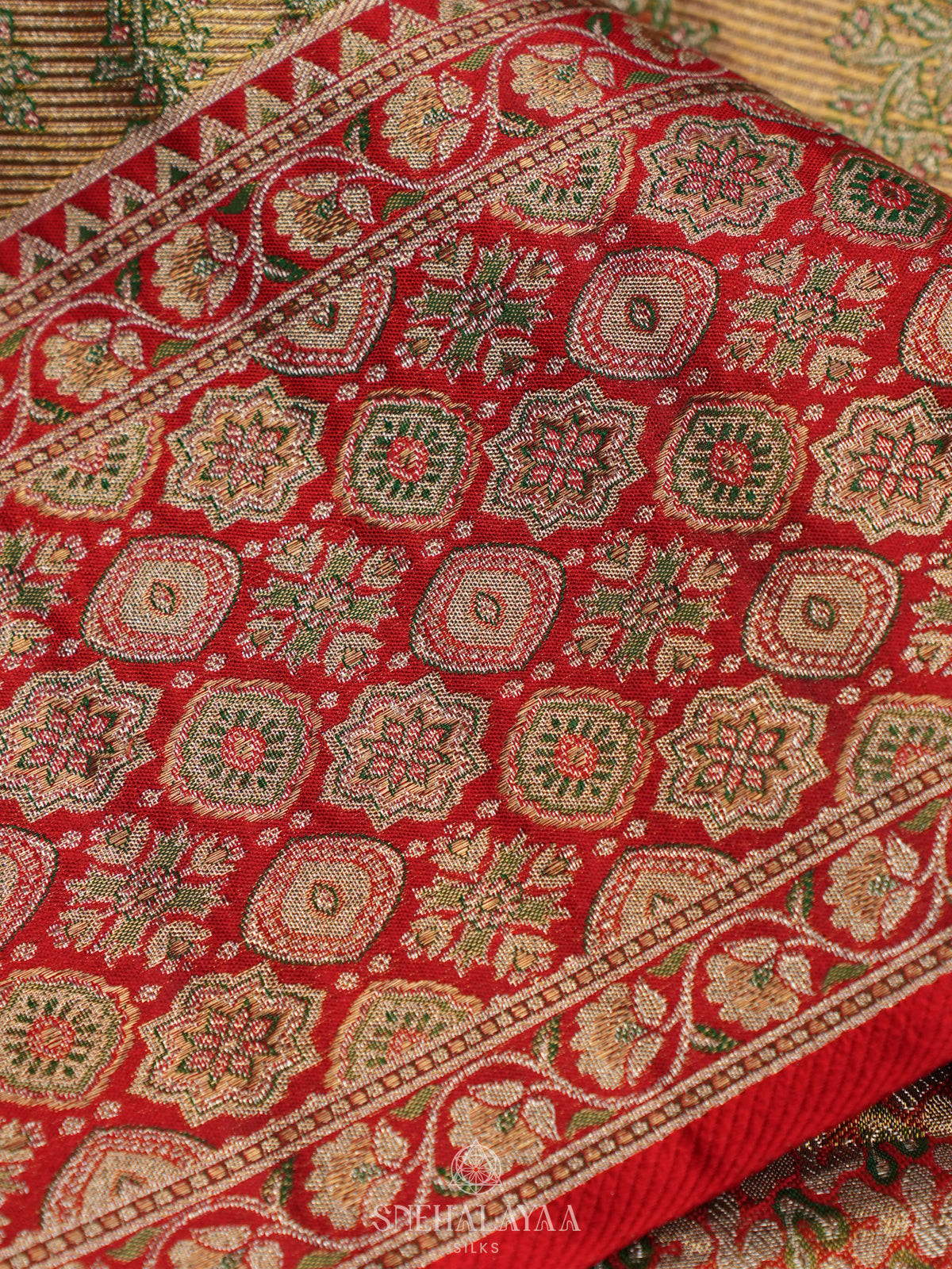 Gold Tissue Kanjivaram Silk Saree