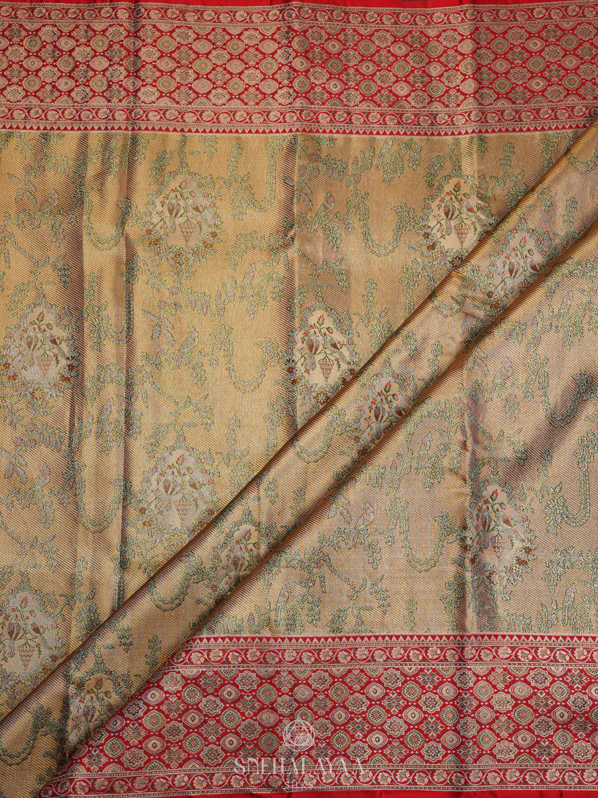 Gold Tissue Kanjivaram Silk Saree