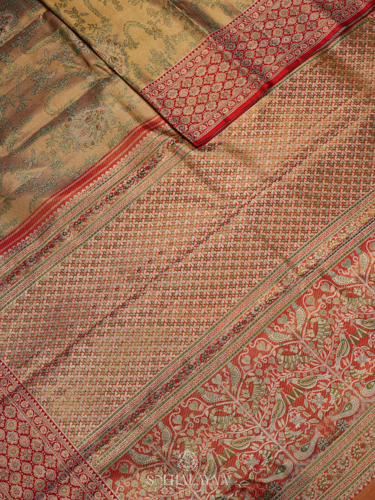 Gold Tissue Kanjivaram Silk Saree