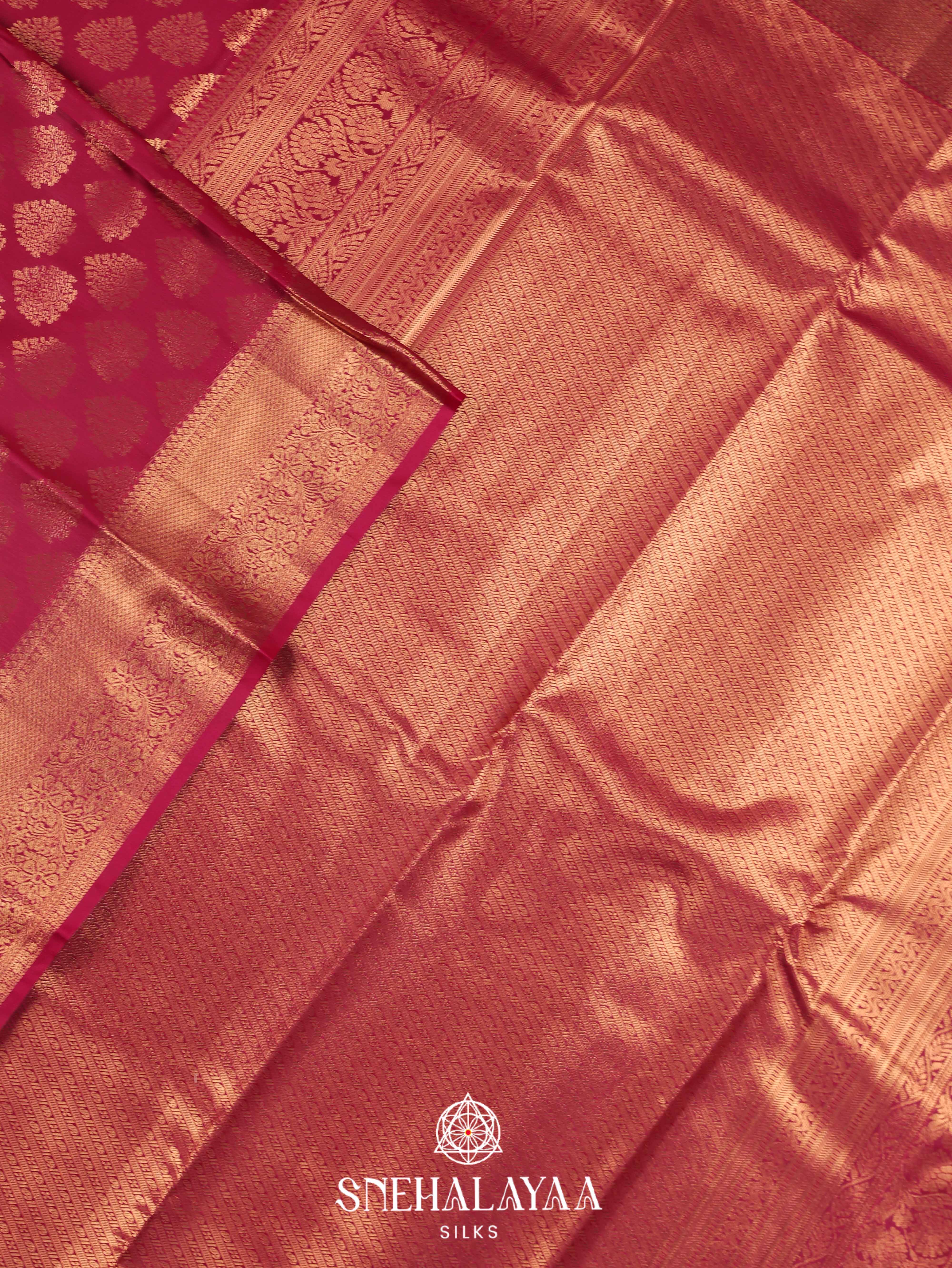 Maroon Art Silk Saree